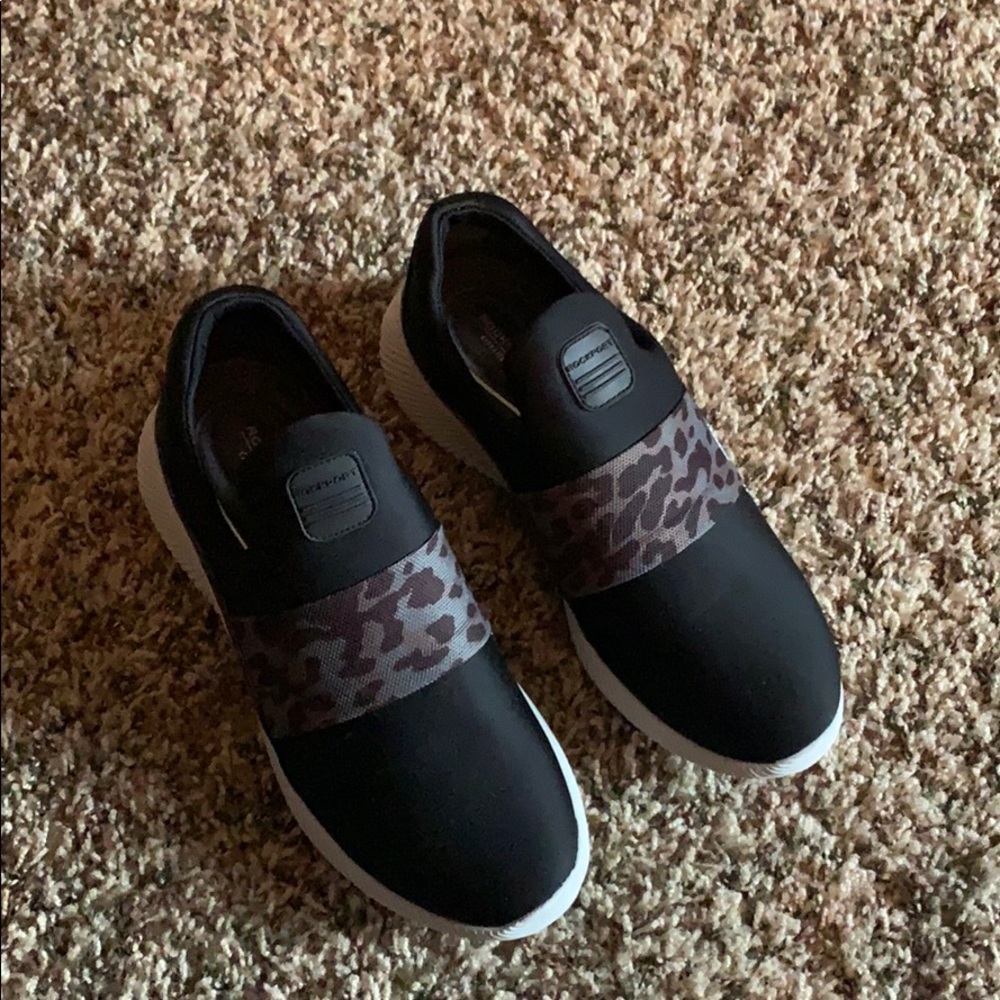 Rockport City Lites leopard slip on sneakers